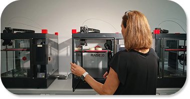 In-house 3D printing lab